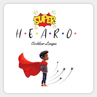 Super Hearo | Cochlear Implant | Hearing Loss | Deaf Sticker